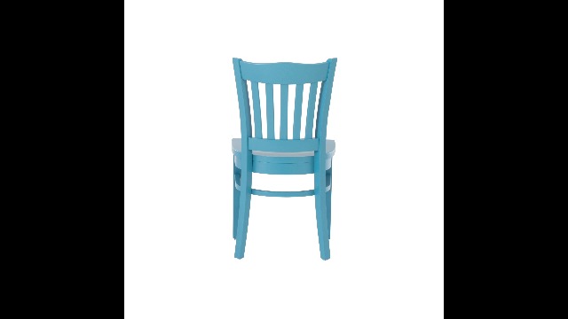 Amazon.com - Linon Colette Teal Wooden Slat Back Fully Assembled